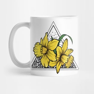 Daffodil Flora Triangle Mug